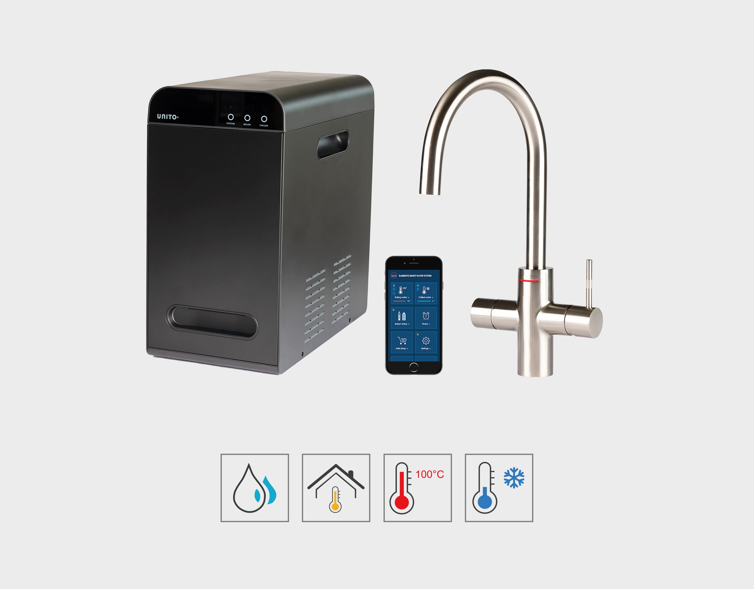 אלמנט יוניברס פלדת אל חלד מוברש קשת או מלבני