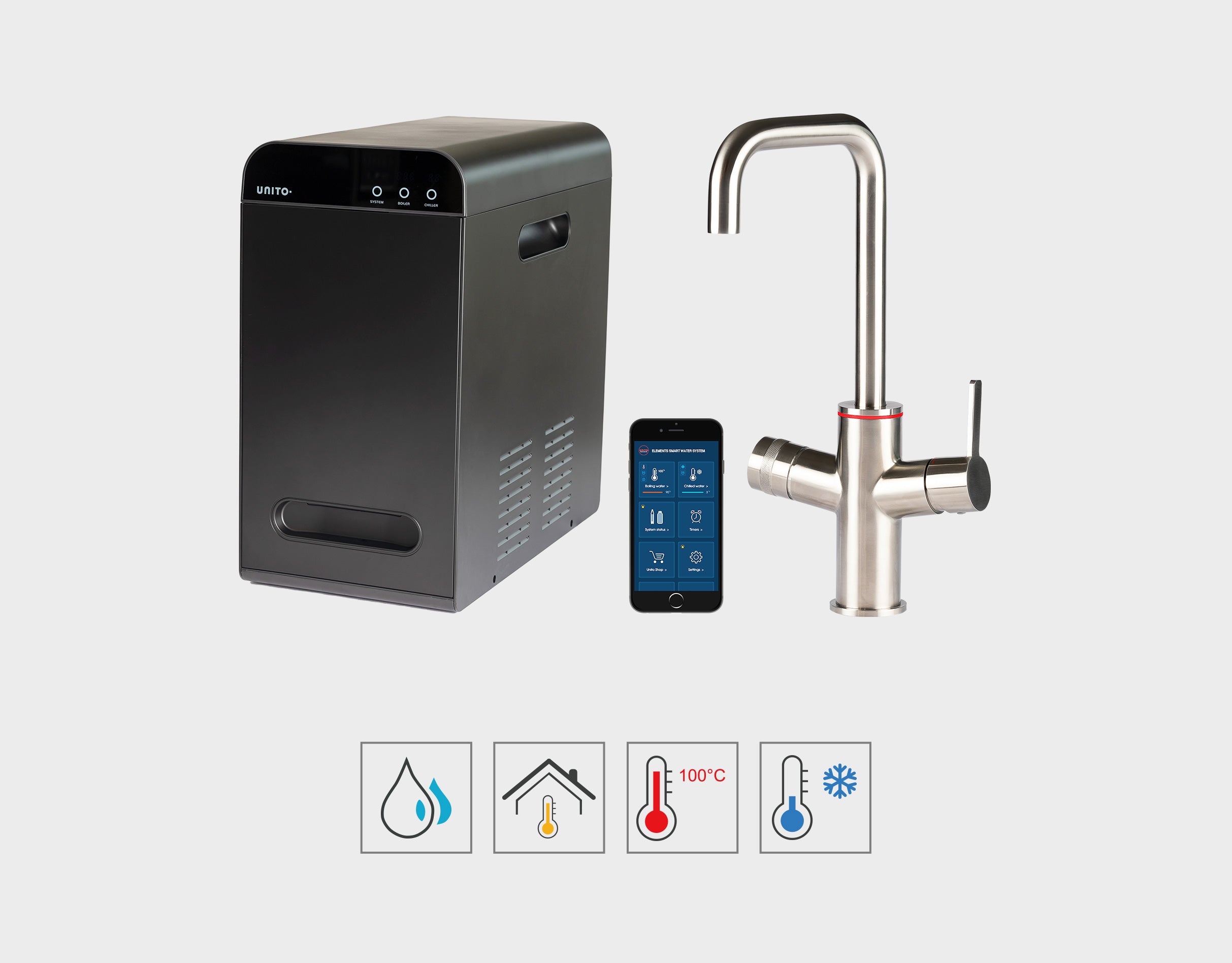 אלמנט יוניברס פלדת אל חלד מוברש קשת או מלבני