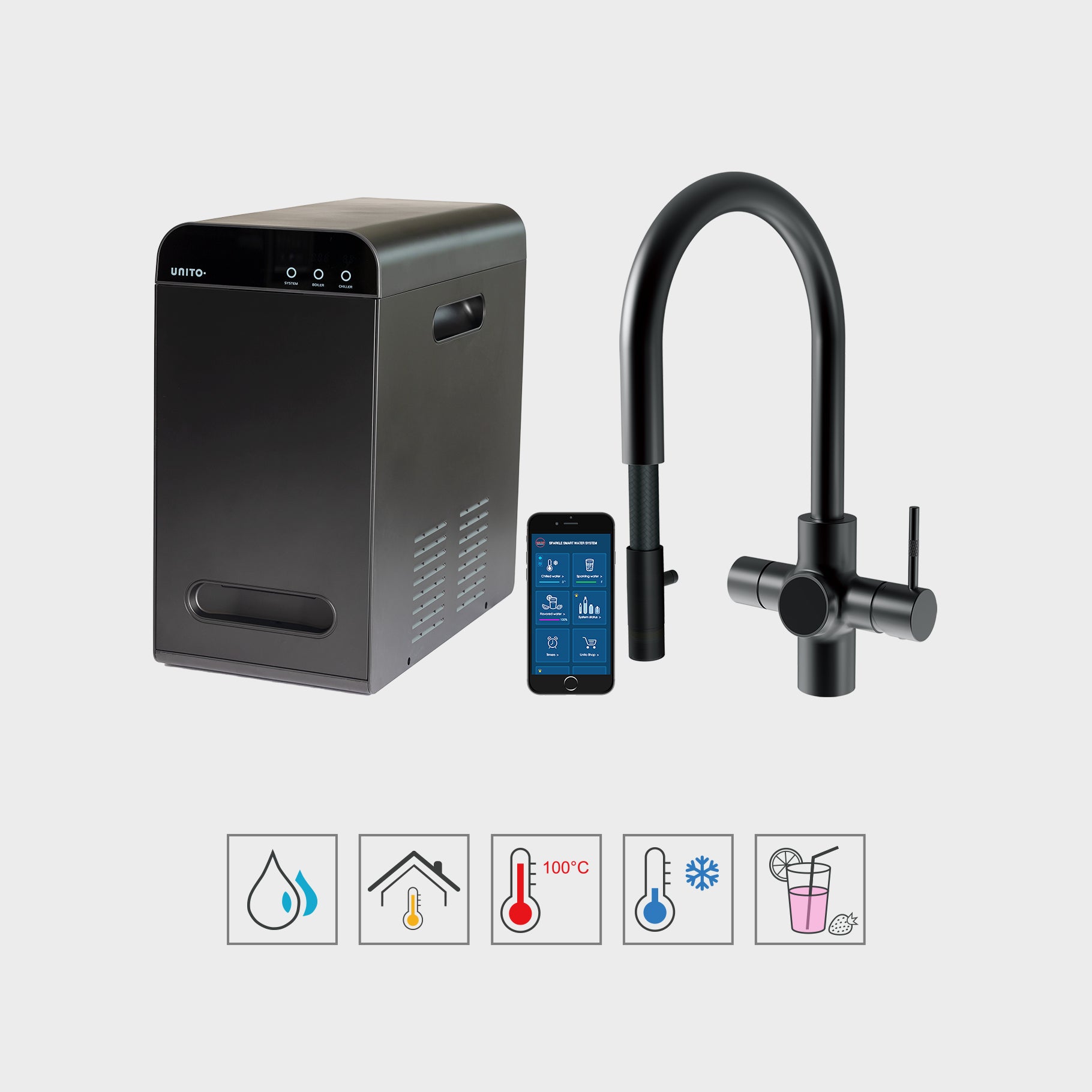 אלמנטס עם מים בטעמים