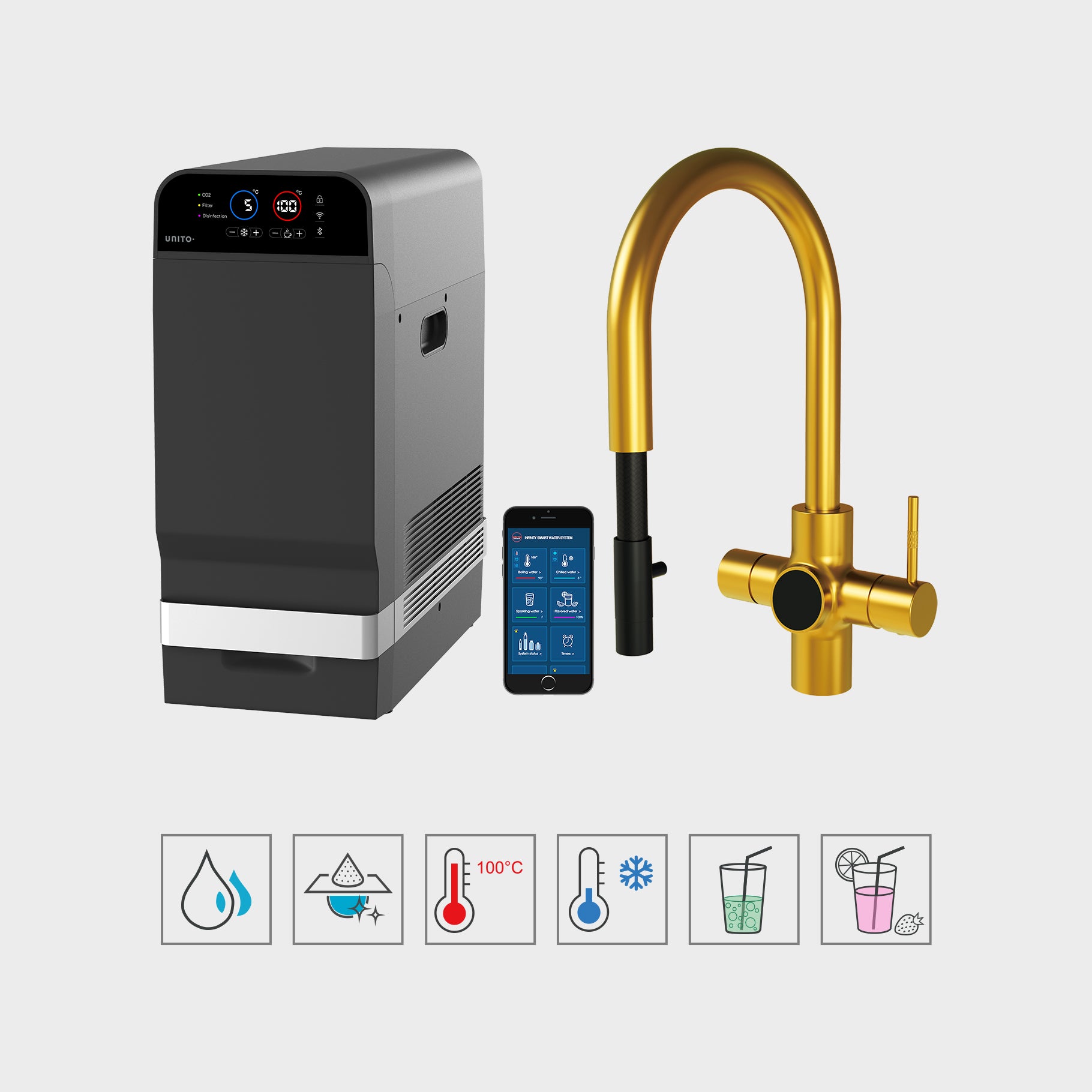 אינפיניטי דור 3 עם מים בטעמים