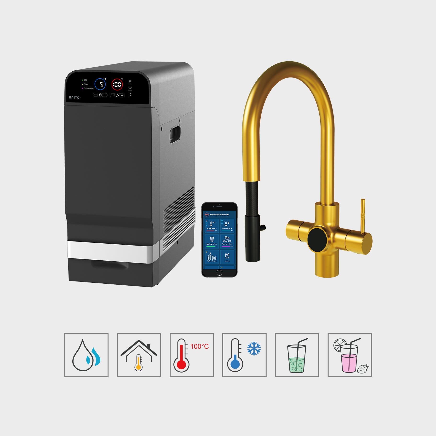 אינפיניטי דור 3 עם מים בטעמים